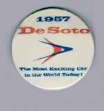 Salesman's shirt pin/button