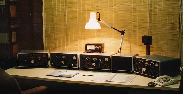 The radio equipment shown is about 40 years old!