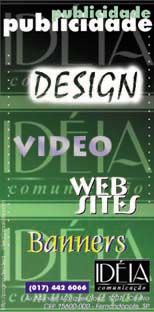 Folder sobre os servi�os da Id�ia Comunica��o