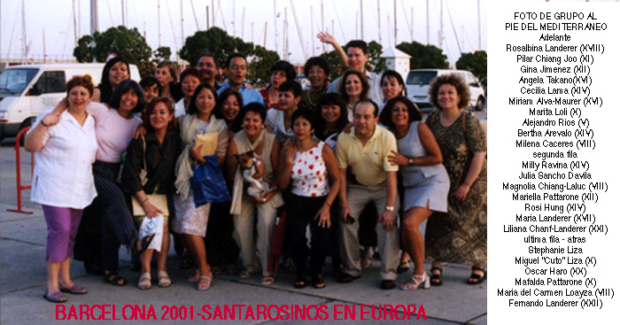 Los SantaRosinos en Barcelona2001