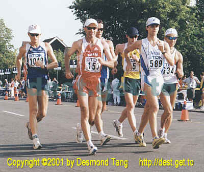(8th IAAF Championships photo Men 50 km Race Walk: 
153  Tim Berrett of Edmonton, AB, CAN )   