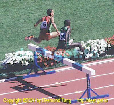 (8th IAAF Championships photo Men Steeplechase 02
759  Brahim Boulami  MAR 
682  Reuben Kosgei  KEN  )   