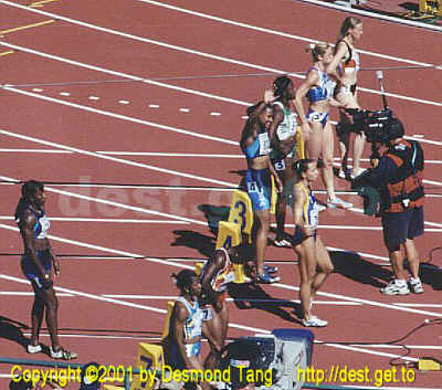 (8th IAAF Championships photo Women 100 meter 01)   