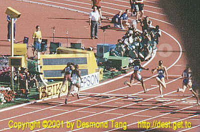 (8th IAAF Championships photo Women 100 meter 05)   