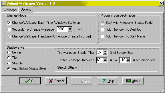 (screenshot Behind Wallpaper)   