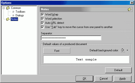 (screenshot Golden Section Notes)
