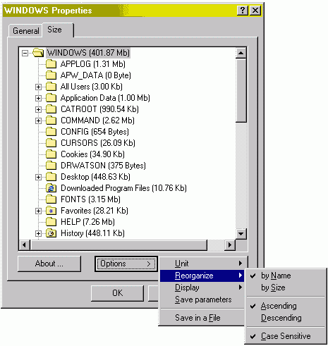 (screenshot Folder Size)   