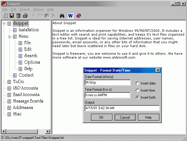 (screenshot Snippet)