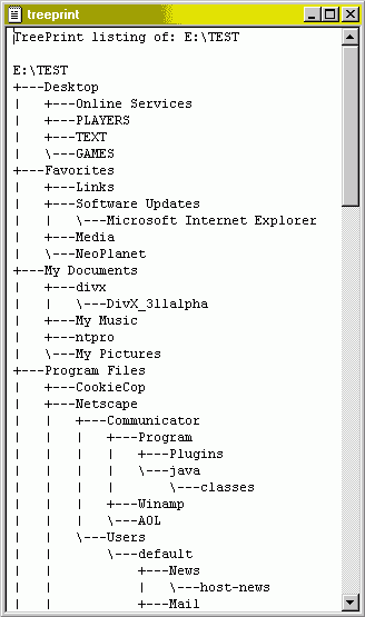 (screenshot TreePrint)   