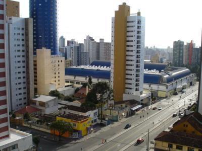Blick von meinem Hotel in Curitiba.