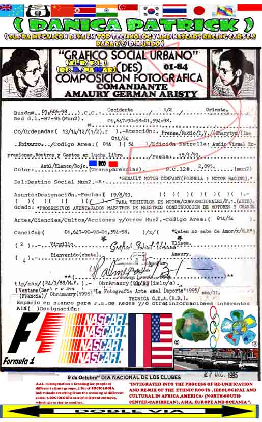 MAILBOX#01.606 -98-CURRENT POST JANUARY 12#2.095 -COLOR: BLUE-WHITE AND RED-LANGUAGE/TRANSPARENCIES-CHRONOLOGICAL DATE:15-01 -1999-DATE DESIGNATION# 19-08- 1993- # (014) / (014/54)-98 -01,594-95 -01647-90-SONG#01.647 -01,594-98 -90-98-( WHO DOESN'T KNOW ABOUT LOVE/X/M. H. ) -AND: Danica Patrick qualifies in pole position for the 2013 Daytona 500- Williams Renault FW19 - Iconic Formula 1 engine ) - . -STAR EDITION : AUDIO VISUAL expressions, FACES AND GESTURES IN WRESTLING ) . (A) :RENAULT/F. 1) - (B) :D. P. /NASCAR)