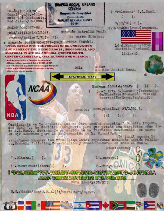 BUZON#0390-90-poste du courant 12 janvier#602-couleur: magenta/LYCRAS/transparents-date CHRONOLOGIQUE:08-12-1990-date DESIGNATION : 23-01-1990-#(014)/(14)-0419-90-0367-90-MORCEAU#0419-90-0367-90-( Electric YOUTH )-and: rien Kareem Abdul Jabbar - Vintage NBA (comme uniformes)-.-édition étoile monde D:janvier semence.