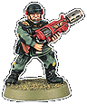Cadian shock trooper with melta-gun.