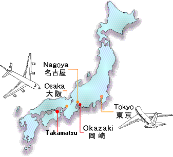 A Simple Map Of Japan