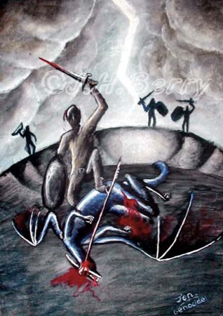 Genocide: The extermination of the dragonic race.