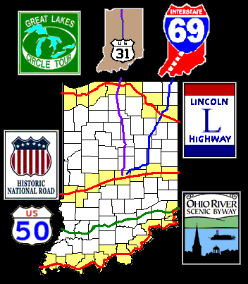Go To RideINDIANA ROADS and ROUTES INFO page
