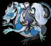 blue asian dragon