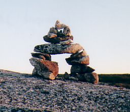 An inukshuk