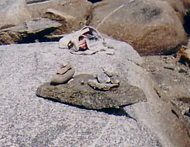 A little shrine on the rocks