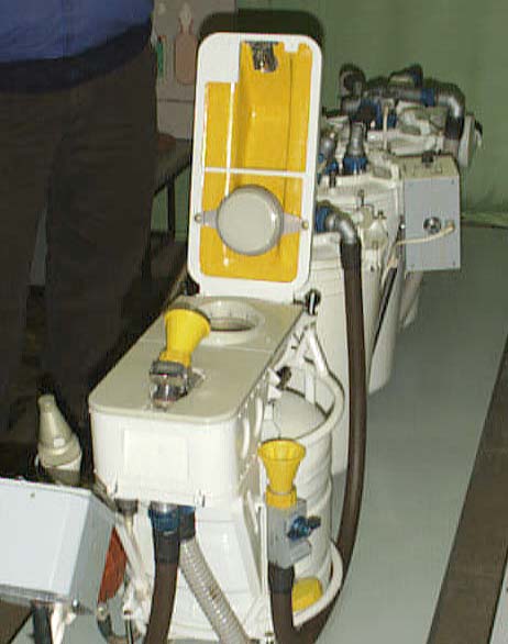 Russian space toilet