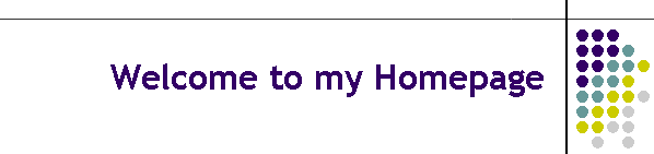 Welcome to my Homepage