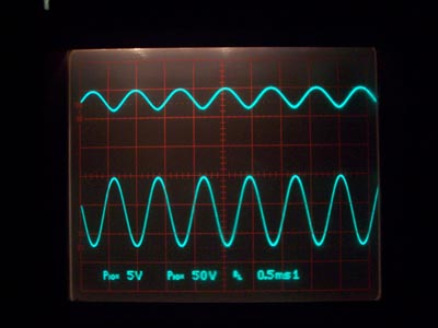  Oscilloscope picture.