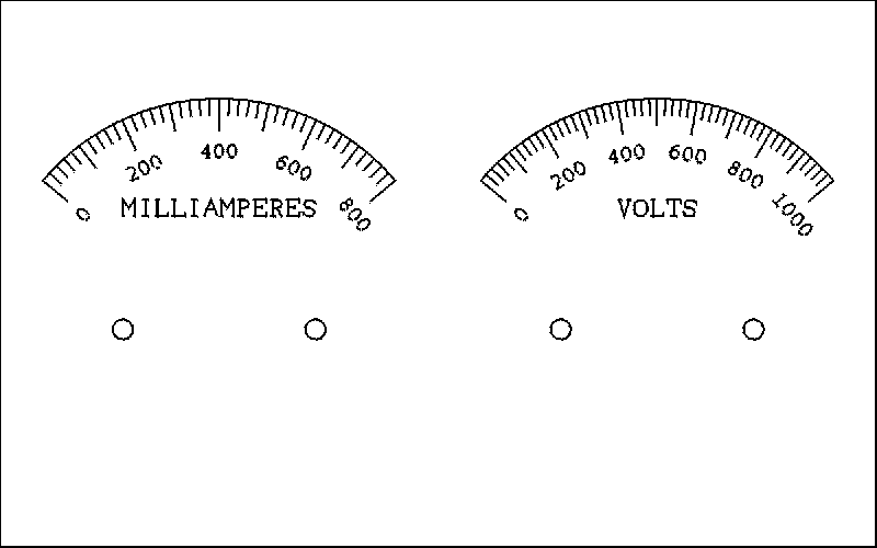  Replacement meter scales.