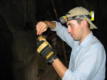 Duncan catching bats