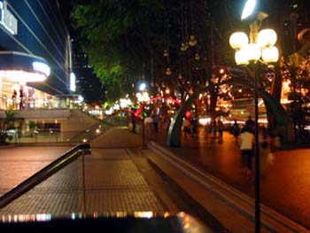 Orchard Street at night