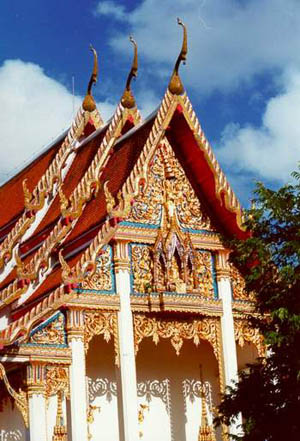 An ornate buddist temple