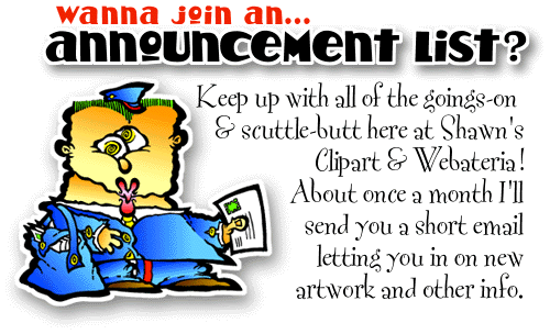 Decorative announcement list graphic