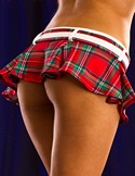 Red Plaid Belted