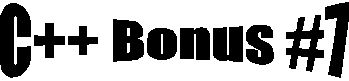 C++ Bonus #7