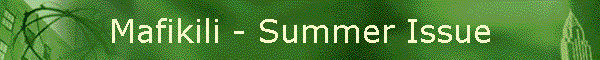 Mafikili - Summer Issue
