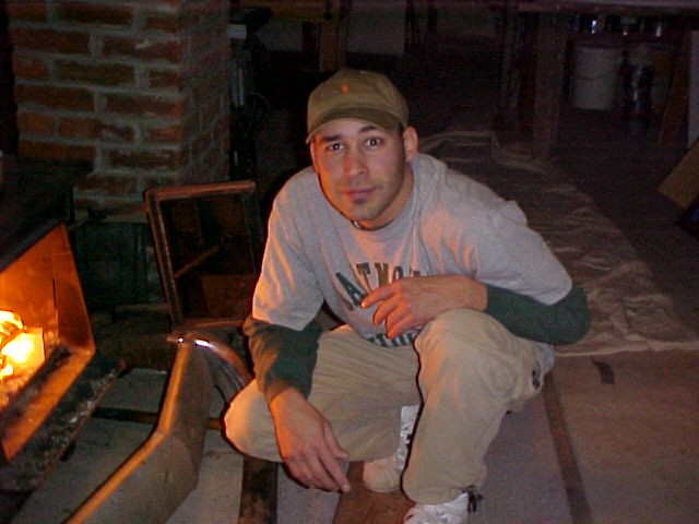 Doug by the fire...sigh....