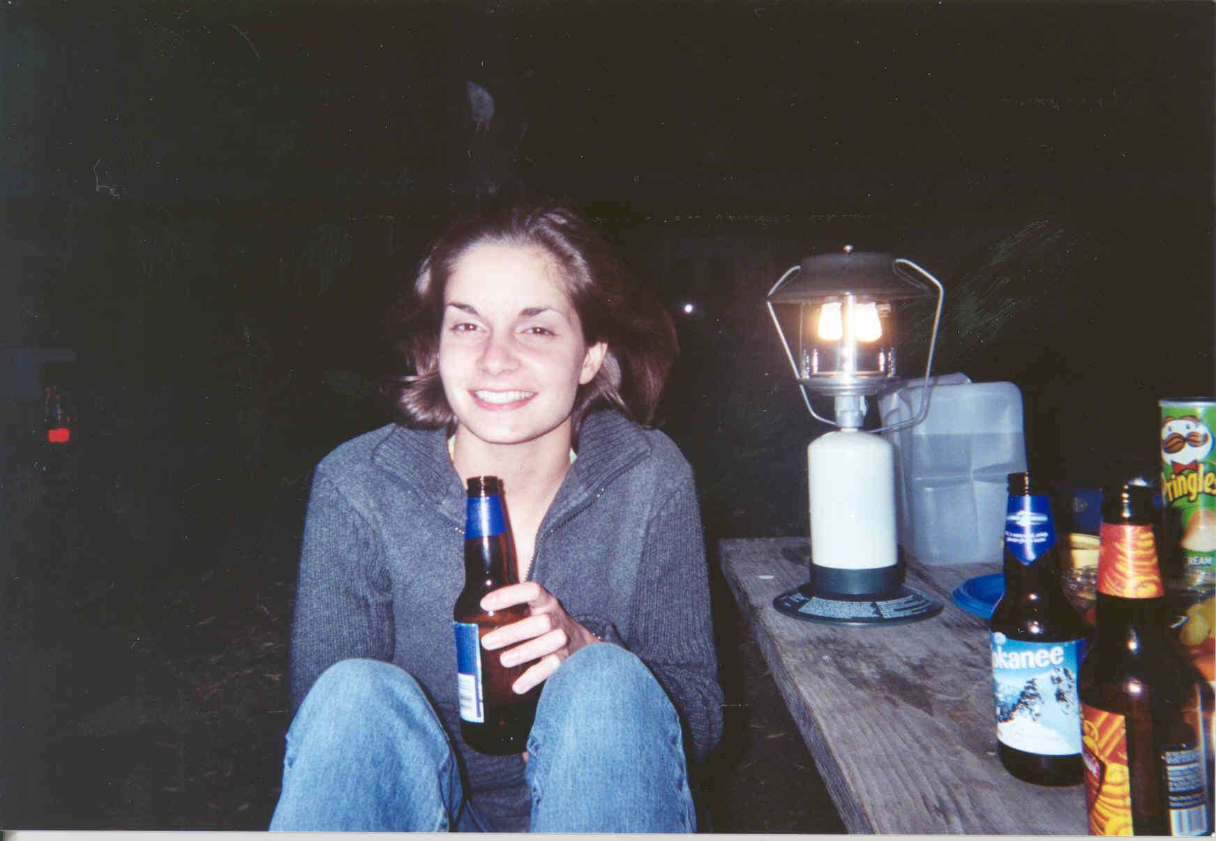 Sarah-Camping at Memaloose State Park-Summer '02