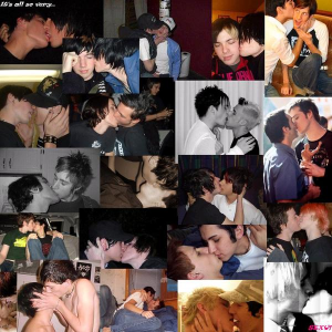 boys kissing