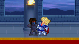 Justin taking hold of Louis