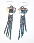 Heart Fringe Earrings $5.00 Pair