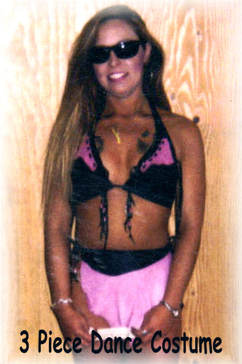 Top with Fringe $38, G-String $20, Skirt $30