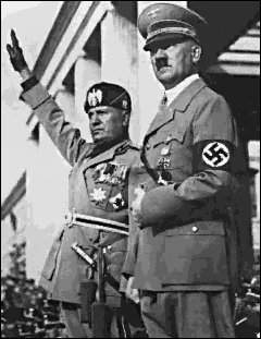 The Axis Leaders, Mussolini and Hitler