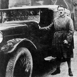 Hitler when he leaves Landsbeg Prison in 1924