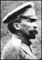 Commander-in-chief of the Russian army, General Kornilov, who after returning to Petrograd was arrested for an alledged plot to overthrow the government