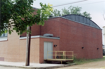 Walking around back, we see the new loading dock and lift