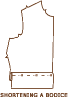 Shortrening a jacket length