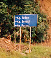 Signboard at Konsolung Junction
