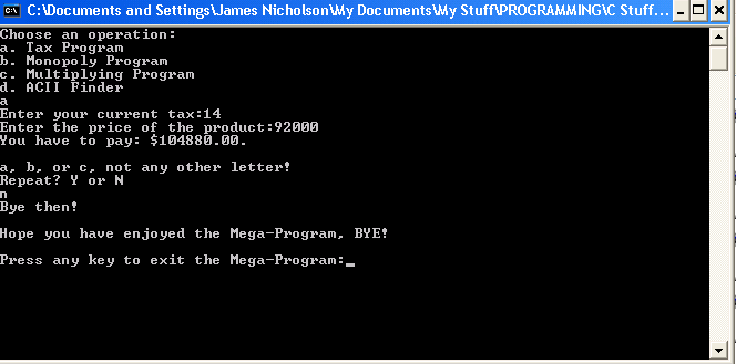 You finally get to run your program. This is the best part!