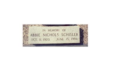 Marker of Abbie Lee Nichols