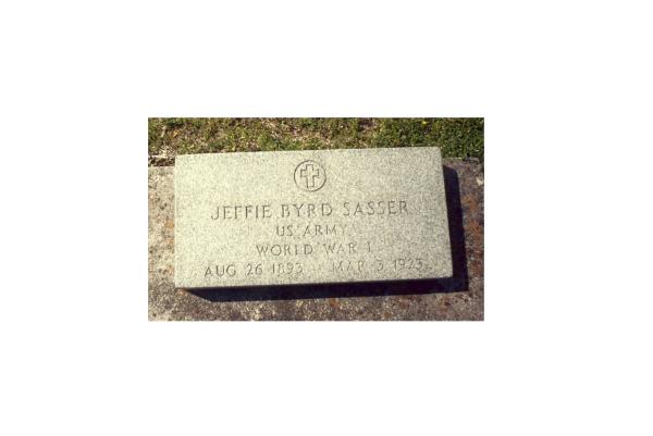 Grave of Jesse Byrd Sasser