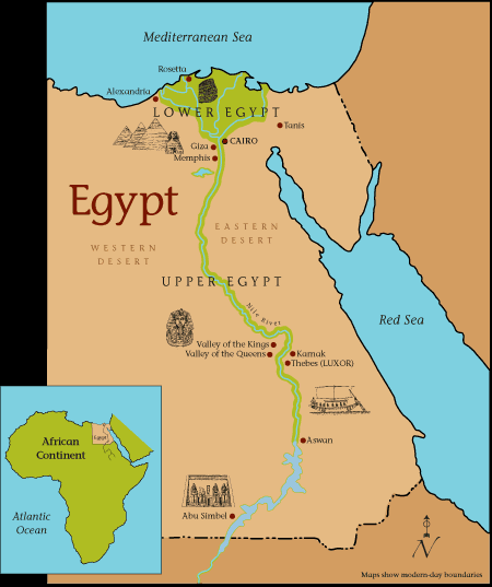 What Is The Capital Of Egypt Map